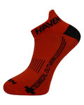 HAVEN Knöchelhohe Fahrradsocken - SNAKE SILVER NEO 2PAK - Rot/Schwarz