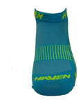 HAVEN Knöchelhohe Fahrradsocken - SNAKE SILVER NEO 2PAK - Blau/Gelb