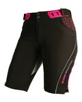 HAVEN Fahrradshorts ohne Träger - SINGLETRAIL WMS - Schwarz/Rosa