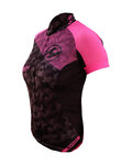 HAVEN Kurzarm Fahrradtrikot - SINGLETRAIL WOMEN - Schwarz/Rosa