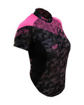 HAVEN Kurzarm Fahrradtrikot - SINGLETRAIL WOMEN - Schwarz/Rosa