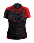 HAVEN Kurzarm Fahrradtrikot - SINGLETRAIL WOMEN - Schwarz/Rot