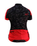 HAVEN Kurzarm Fahrradtrikot - SINGLETRAIL WOMEN - Schwarz/Rot
