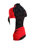 HAVEN Kurzarm Fahrradtrikot - SINGLETRAIL WOMEN - Schwarz/Rot