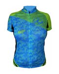 HAVEN Kurzarm Fahrradtrikot - SINGLETRAIL WOMEN - Blau/Grün