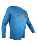 HAVEN Langarm Fahrradtrikot für den Sommer - NAVAHO II LONG - Blau/Orange