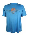 HAVEN Kurzarm Fahrradtrikot - NAVAHO II SHORT - Blau/Orange