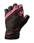 HAVEN Fingerlose Fahrradhandschuhe - PENNUTO SHORT - Schwarz/Rosa