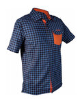 HAVEN Hemd - AGNESS SLIMFIT - Blau/Orange