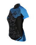 HAVEN Kurzarm Fahrradtrikot - SINGLETRAIL WOMEN - Schwarz/Blau
