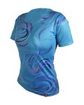 HAVEN Kurzarm Fahrradtrikot - ENERGY CRAZY SHORT - Blau