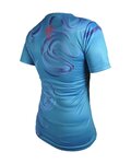 HAVEN Kurzarm Fahrradtrikot - ENERGY CRAZY SHORT - Blau