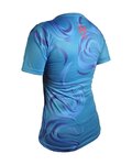 HAVEN Kurzarm Fahrradtrikot - ENERGY CRAZY SHORT - Blau