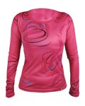 HAVEN Langarm Fahrradtrikot für den Sommer - ENERGY CRAZY LONG - Rosa