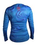 HAVEN Langarm Fahrradtrikot für den Sommer - ENERGY CRAZY LONG - Blau
