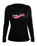 HAVEN Langarm Fahrradtrikot für den Sommer - ENERGY LONG - Schwarz/Rosa