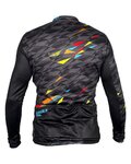 HAVEN Langarm Fahrradtrikot für den Winter - STRATO - Schwarz/mehrfarbig