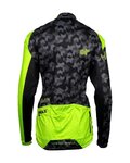 HAVEN Langarm Fahrradtrikot für den Winter - STRATO - Schwarz/Hellgrün