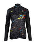 HAVEN Langarm Fahrradtrikot für den Winter - STRATO - Schwarz/mehrfarbig