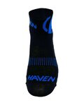 HAVEN Klassische Fahrradsocken - LITE SILVER NEO 2PAK - Schwarz/Blau