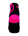HAVEN Klassische Fahrradsocken - LITE SILVER NEO 2PAK - Schwarz/Rosa