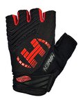 HAVEN Fingerlose Fahrradhandschuhe - DEMO NEO SHORT - Schwarz/Rot
