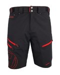 HAVEN Fahrradshorts ohne Träger - NAVAHO SHORTY - Rot/Schwarz