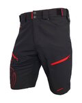 HAVEN Fahrradshorts ohne Träger - NAVAHO SHORTY - Rot/Schwarz