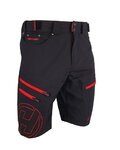 HAVEN Fahrradshorts ohne Träger - NAVAHO SHORTY - Rot/Schwarz