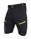 HAVEN Fahrradshorts ohne Träger - NAVAHO SHORTY - Schwarz/Grün