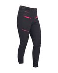 HAVEN Lange Fahrradhose ohne Träger  - FACTORY AIR - Schwarz/Rosa