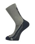 HAVEN Klassische Fahrradsocken - STRUCTURE LONG 2PAK - Schwarz/Grau