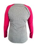 HAVEN Langarm Fahrradtrikot für den Sommer - FACTORY TRAIL - Rosa/Grau
