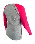 HAVEN Langarm Fahrradtrikot für den Sommer - FACTORY TRAIL - Rosa/Grau
