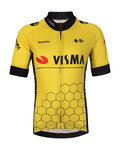 BONAVELO Kurzarm Fahrradtrikot - VISMA 2025 KIDS - Gelb/Schwarz