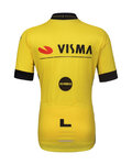 BONAVELO Kurzarm Fahrradtrikot - VISMA 2025 KIDS - Gelb/Schwarz
