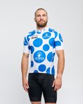 BONAVELO Kurzarm Fahrradtrikot - LA VUELTA - Weiß/Blau
