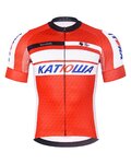 BONAVELO Kurzarm Fahrradtrikot - KATUSHA - Rot/Weiß