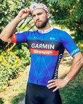 BONAVELO Kurzarm Fahrradtrikot - GARMIN SHARP - Blau/Schwarz