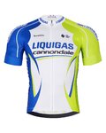 BONAVELO Kurzarm Fahrradtrikot - LIQUIGAS CANNONDALE - Blau/Grün/Weiß