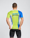 BONAVELO Kurzarm Fahrradtrikot - LIQUIGAS CANNONDALE - Blau/Grün/Weiß
