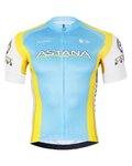 BONAVELO Kurzarm Fahrradtrikot - ASTANA - Gelb/Türkis