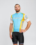 BONAVELO Kurzarm Fahrradtrikot - ASTANA - Gelb/Türkis