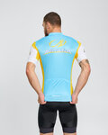 BONAVELO Kurzarm Fahrradtrikot - ASTANA - Gelb/Türkis