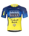 BONAVELO Kurzarm Fahrradtrikot - SAXO BANK TINKOFF - Blau/Gelb