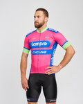 BONAVELO Kurzarm Fahrradtrikot - LAMPRE - Rosa/Blau
