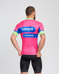 BONAVELO Kurzarm Fahrradtrikot - LAMPRE - Rosa/Blau