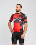 BONAVELO Kurzarm Fahrradtrikot - BMC - Rot/Schwarz