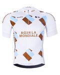 BONAVELO Kurzarm Fahrradtrikot - AG2R LA MONDIALE - Weiß/Blau