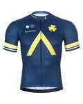 BONAVELO Kurzarm Fahrradtrikot - AQUA BLUE - Blau/Gold